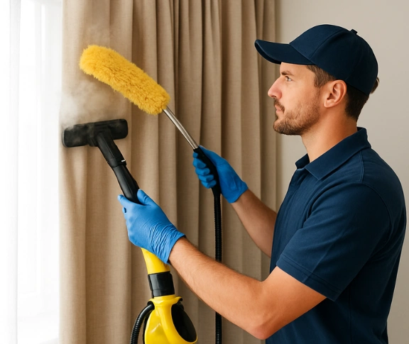 Trusted residential curtain cleaning technician Matty Curtain Cleaning oxley-park-nsw QLD